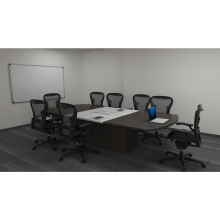 Mesas de Juntas para grandes reuniones con sillas giratorias